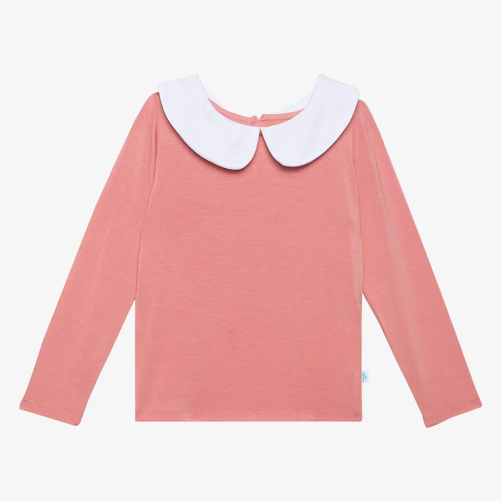 Posh Peanut Cassidy L/S Peterpan Collar T-Shirt & Skirted Legging Set