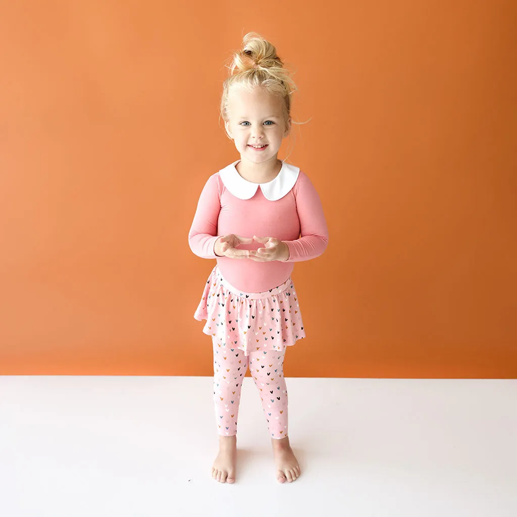 Posh Peanut Cassidy L/S Peterpan Collar T-Shirt & Skirted Legging Set