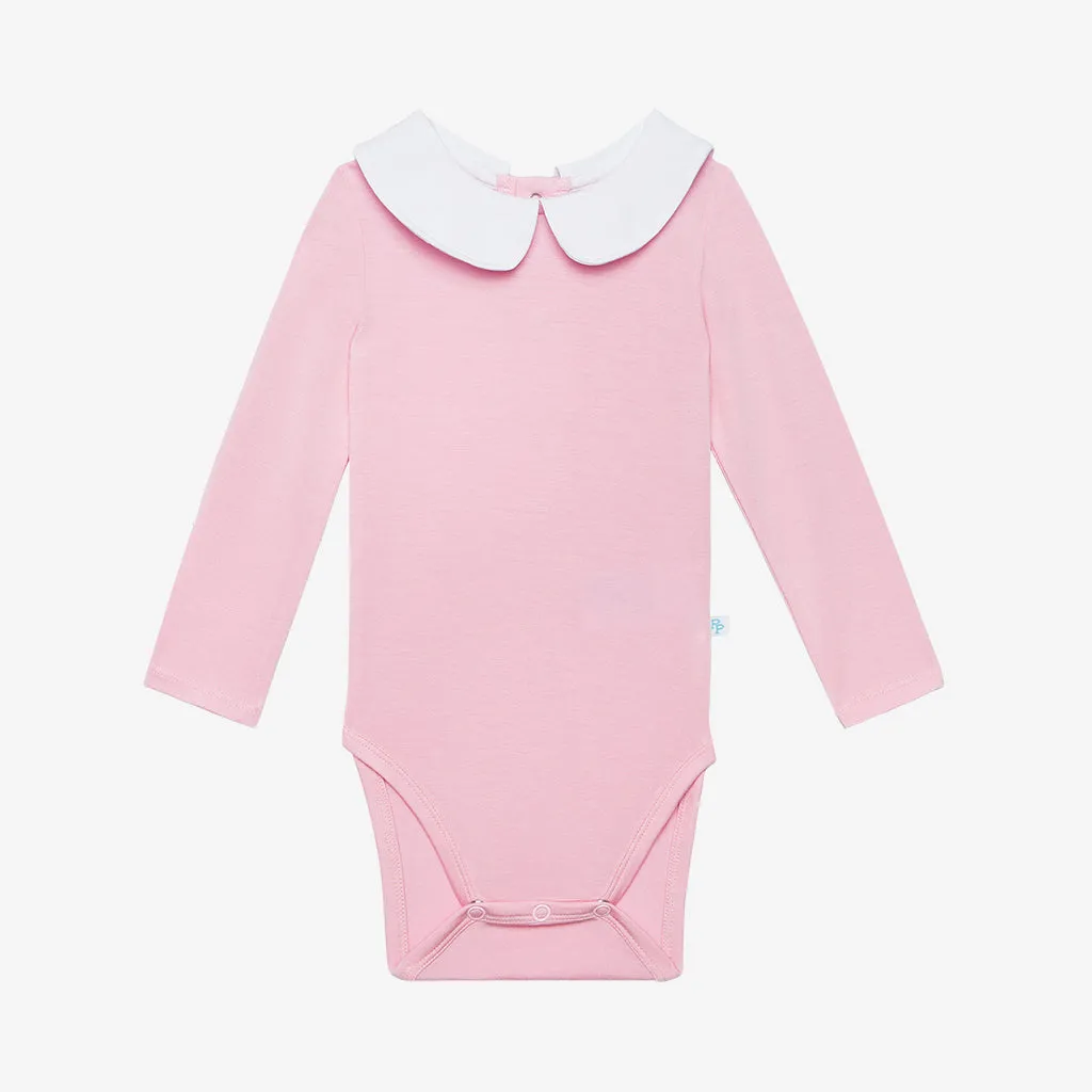 Posh Peanut Fawn L/S Peterpan Collar Bodysuit & Skirted Legging Set
