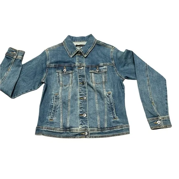 Prana Organic Cotton Abbot Blue Jean Jacket Size Medium NWT