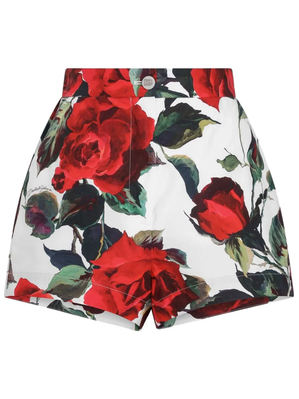 Printed cotton shorts
