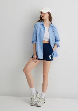 Printed Navy Shorts