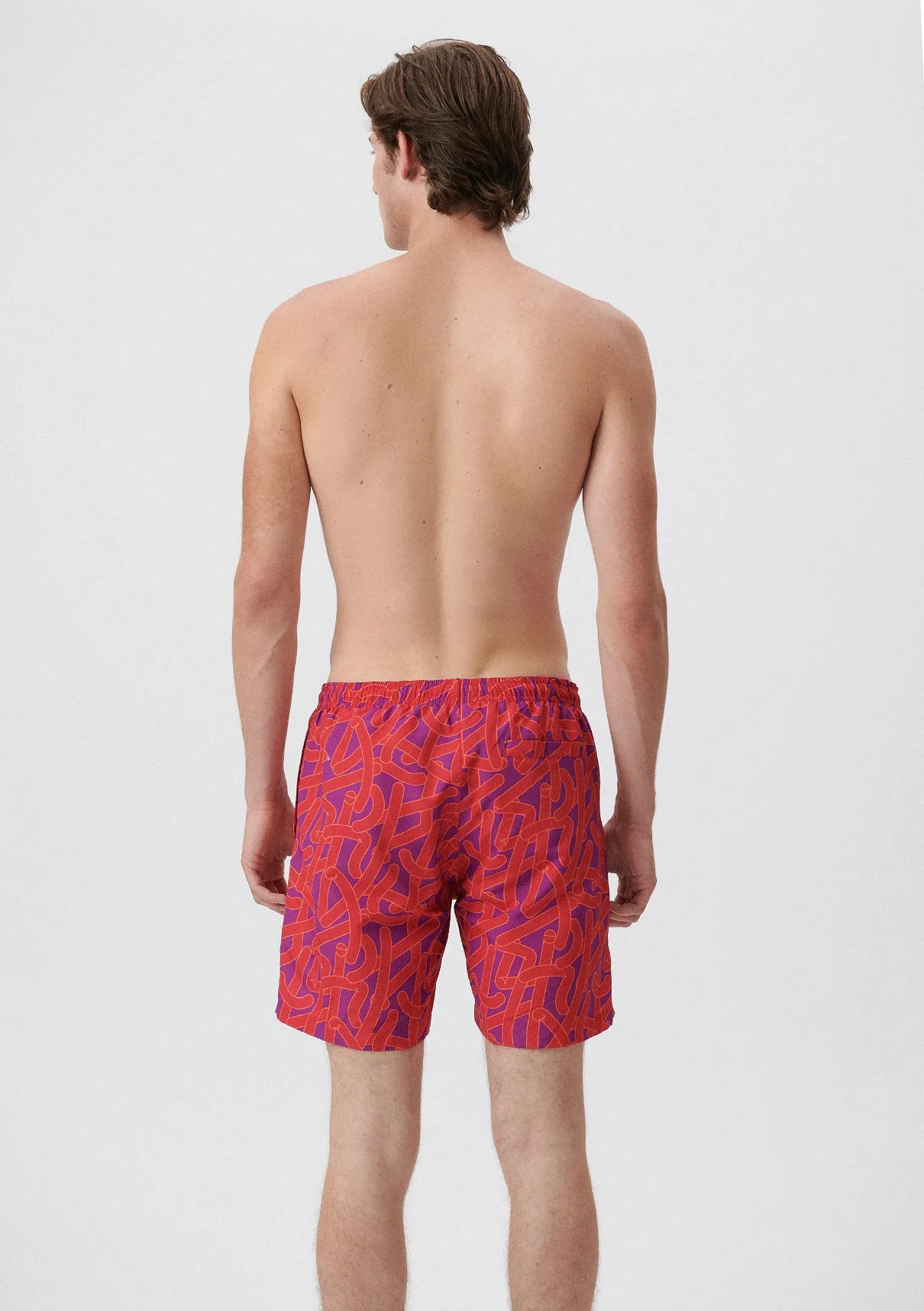 Printed Pink Trunks