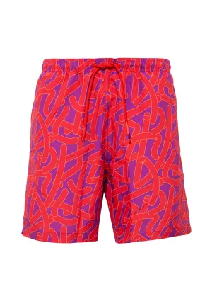 Printed Pink Trunks