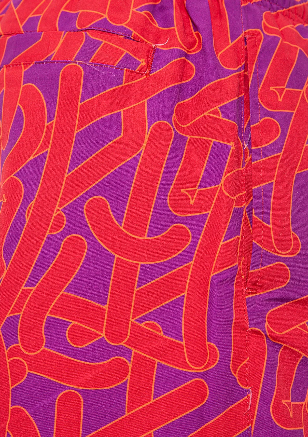 Printed Pink Trunks