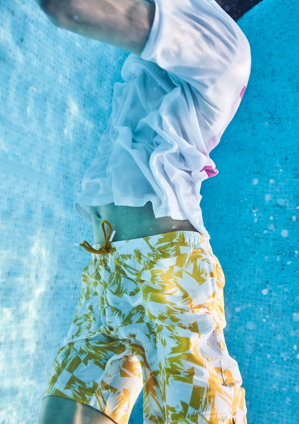 Printed Yellow Trunks
