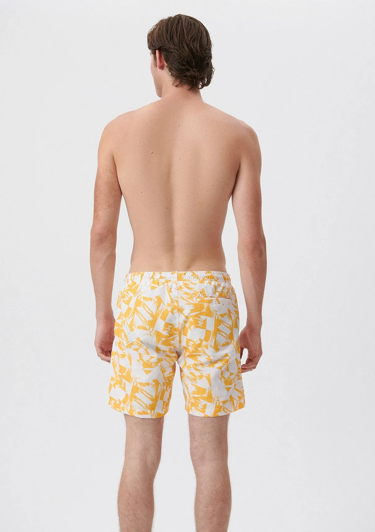 Printed Yellow Trunks