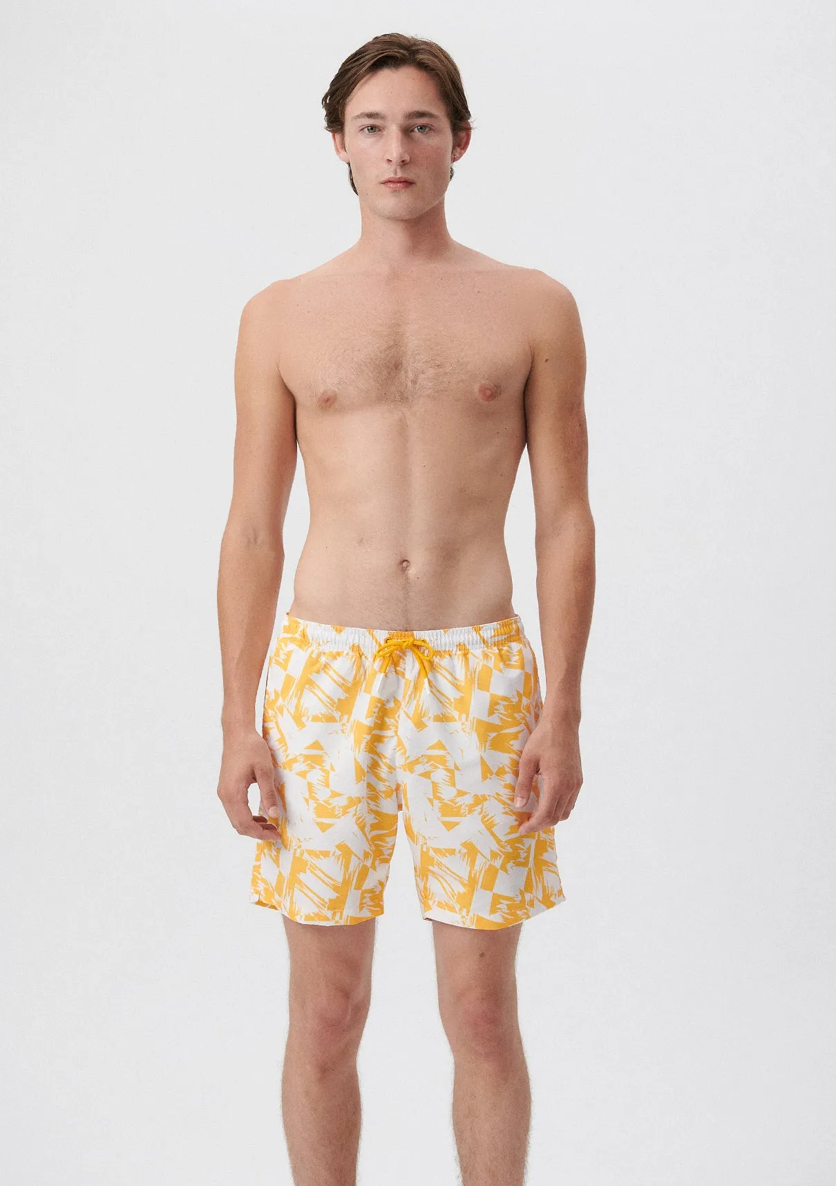 Printed Yellow Trunks