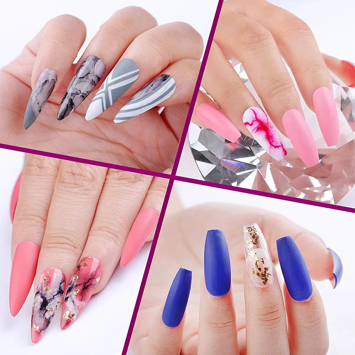 Professional Grade Glossy, Matte & Base Coat Set