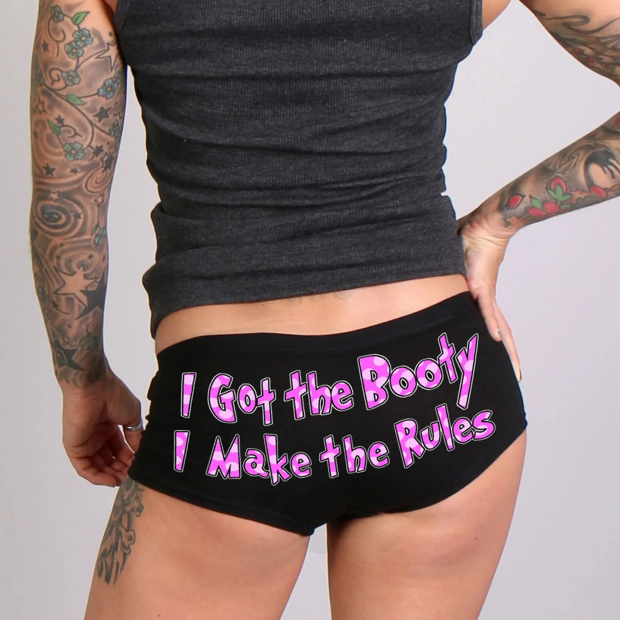 PTB7474 I Got The Booty I Make The Rules Boy Shorts