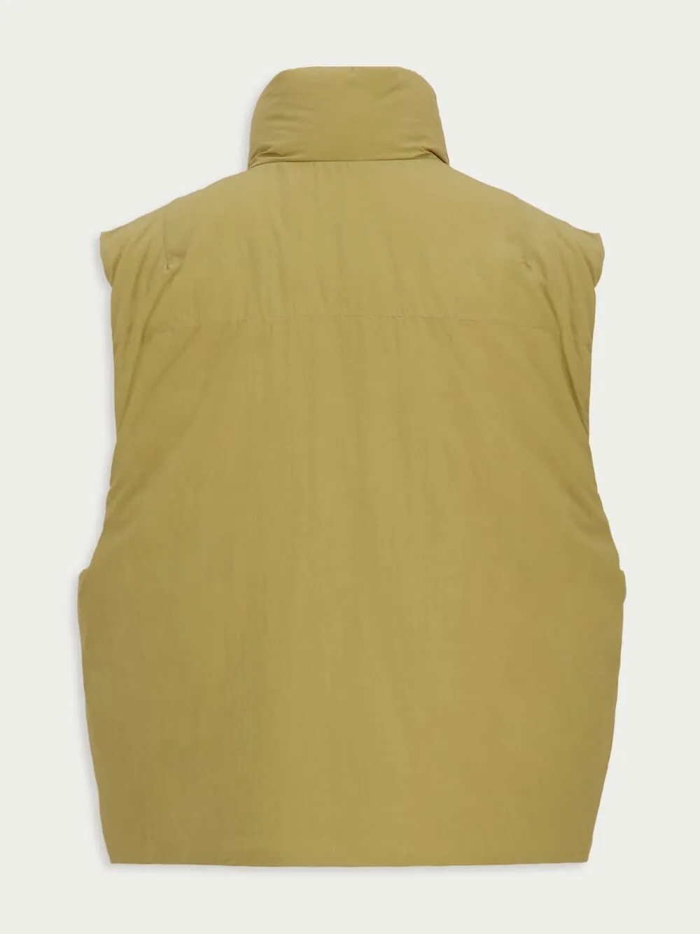 Puffer Gilet Ochre Khaki