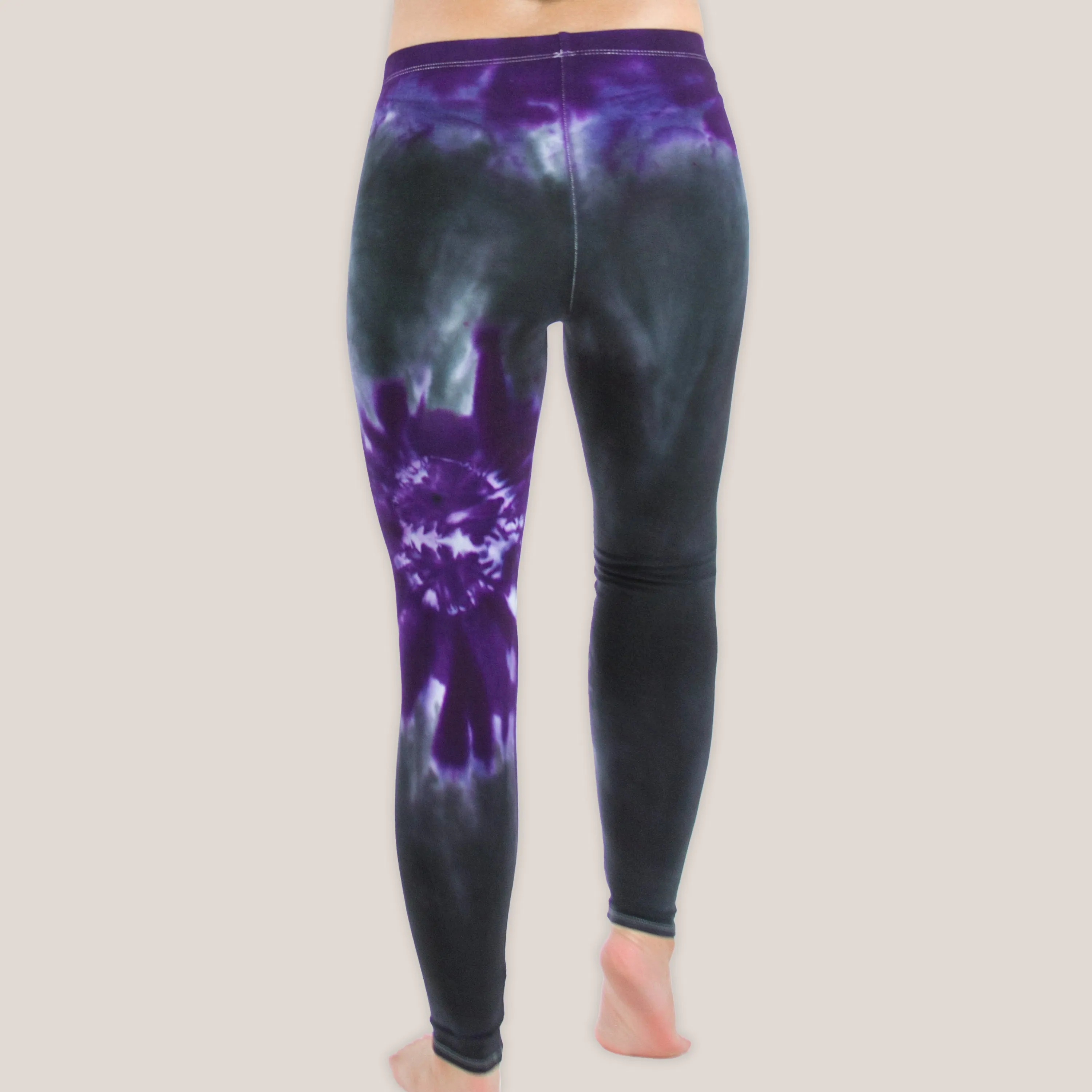 Purple Chakra Tie Dye Yoga Leggings
