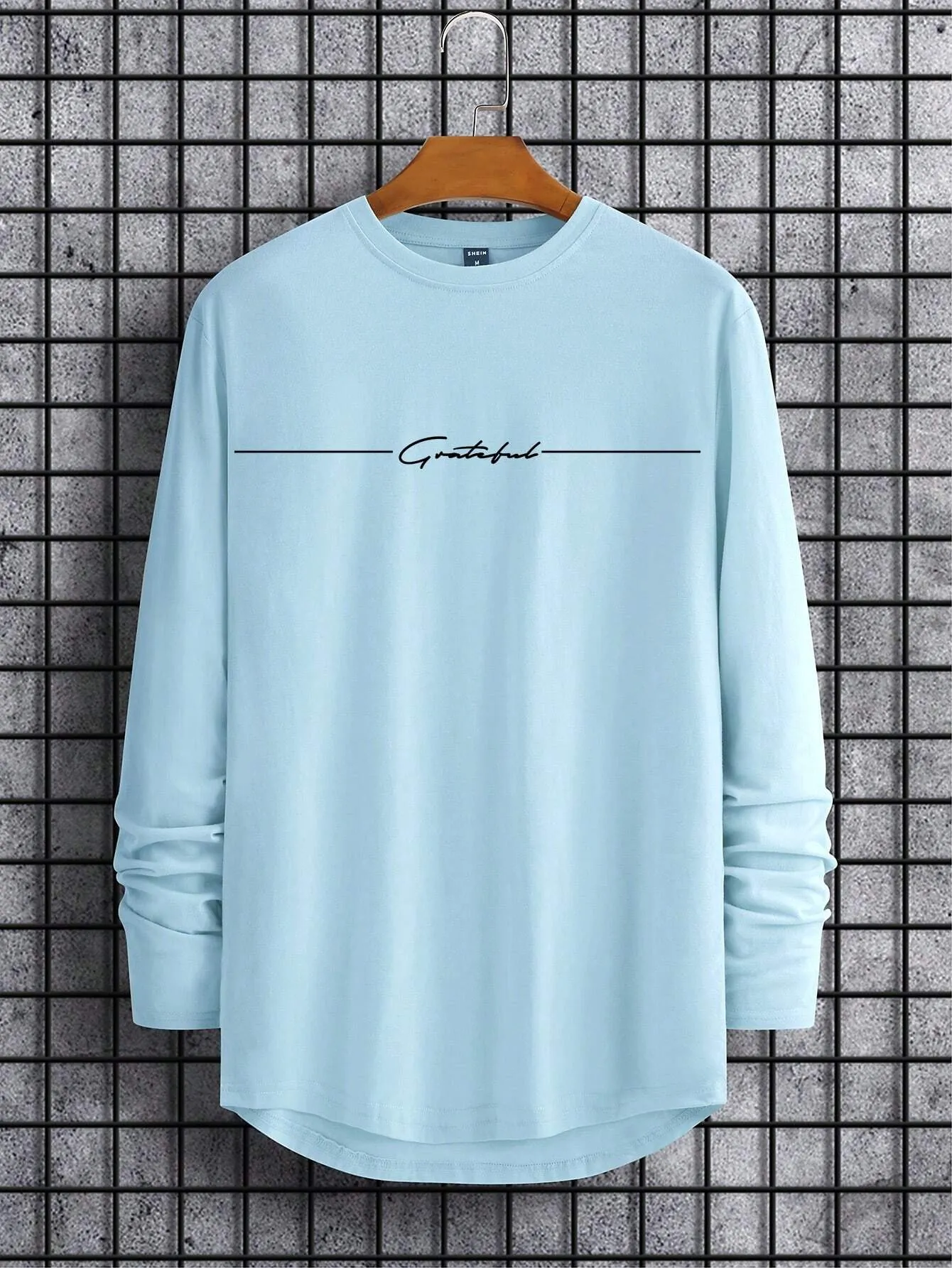 QA Homme Men Letter Graphic Tee