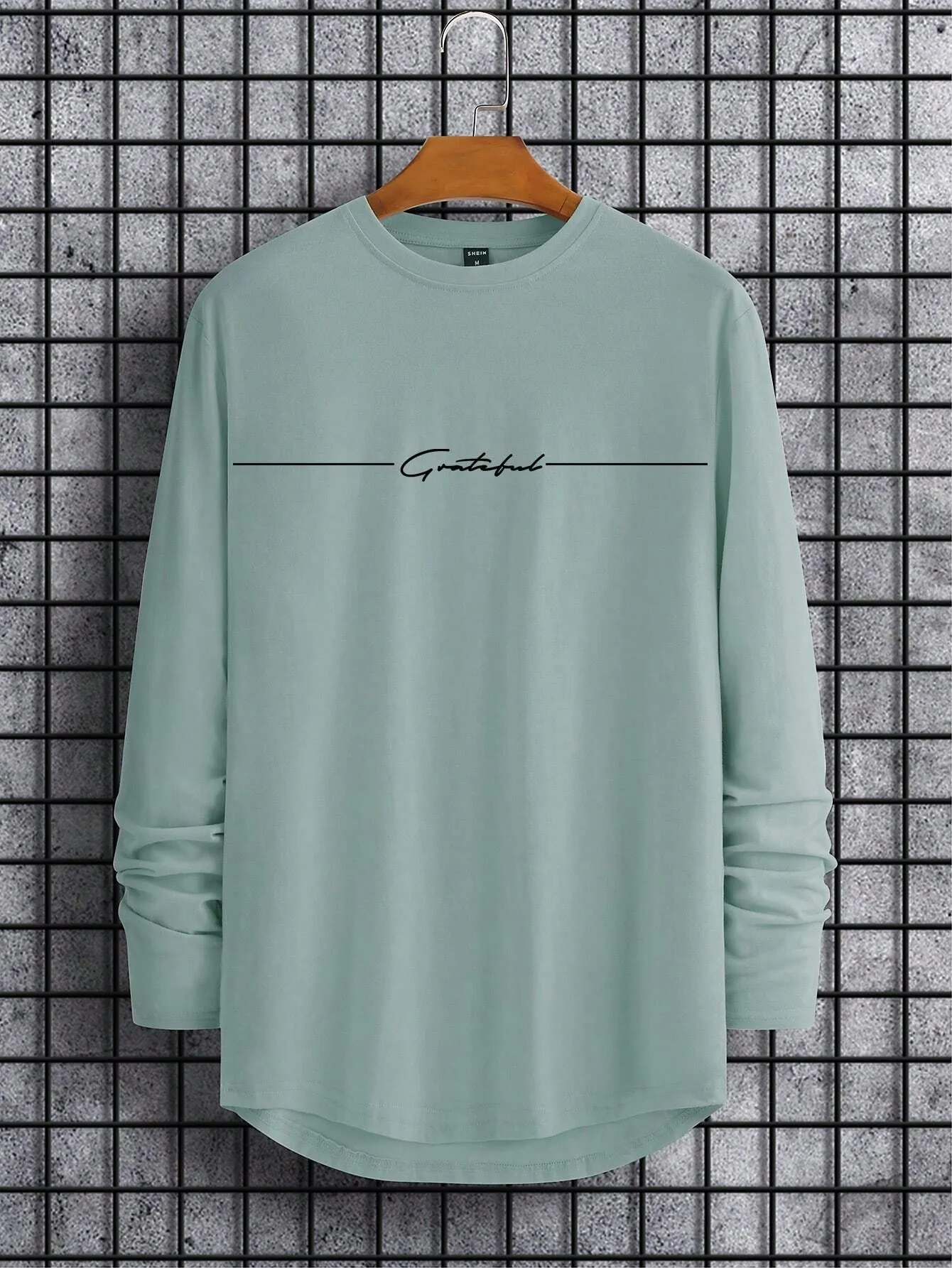 QA Homme Men Letter Graphic Tee