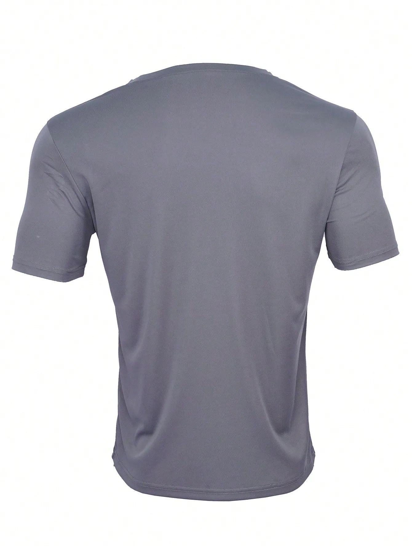 QA Homme Men's Mountain Printed Round Neck Short Sleeve T-Shirt