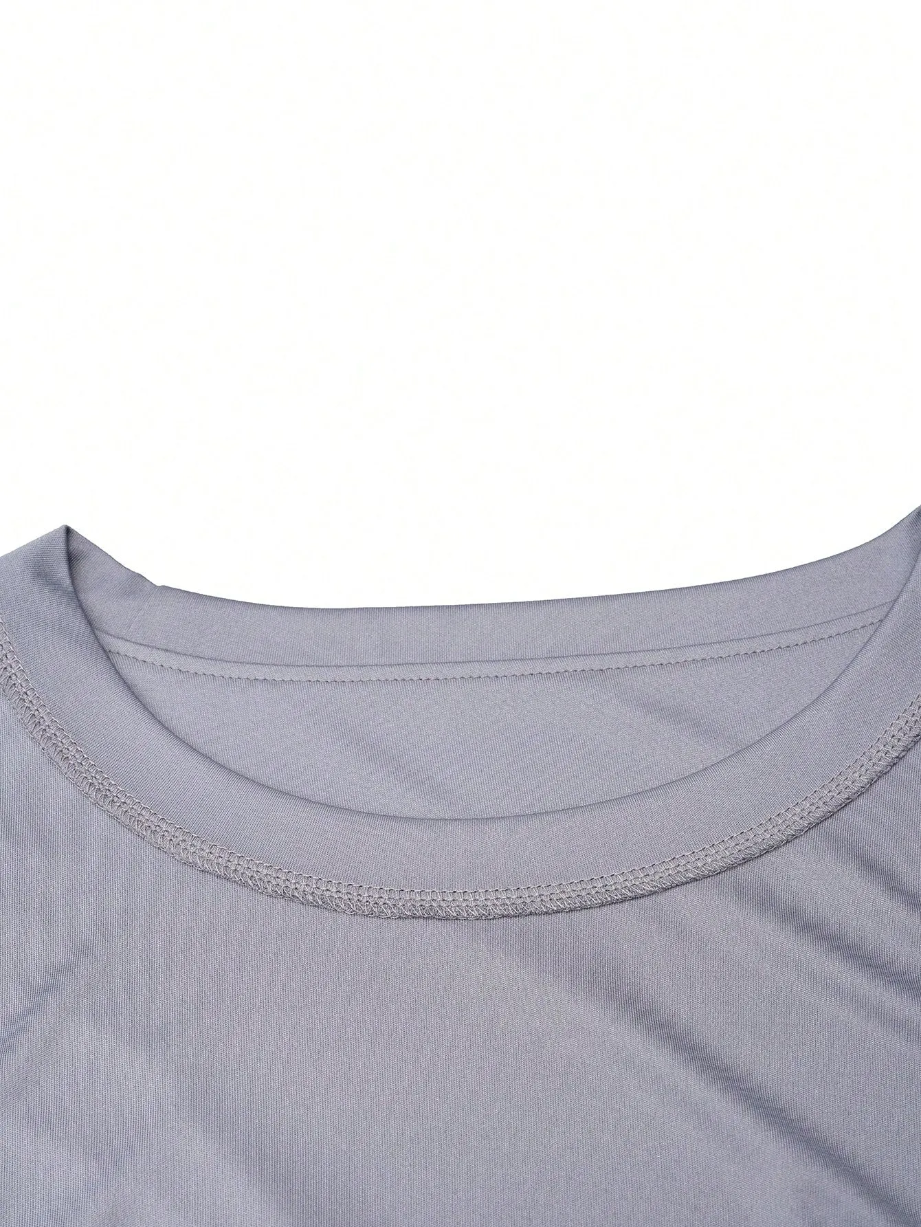 QA Homme Men's Mountain Printed Round Neck Short Sleeve T-Shirt