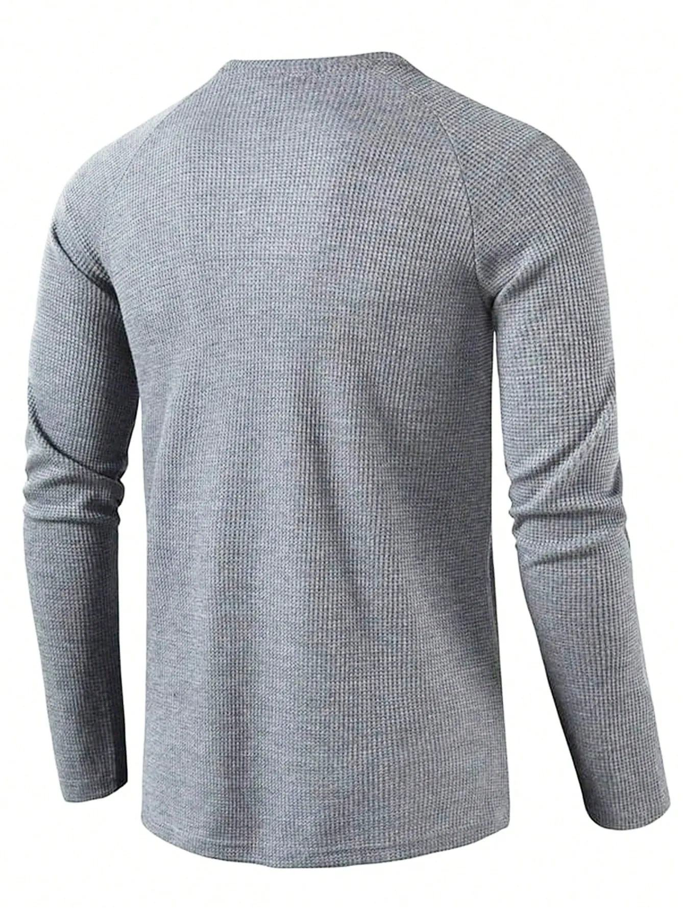 QA Men Button Front Raglan Sleeve Tee