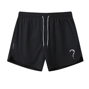 Question Mark Skull Graphic Shorts