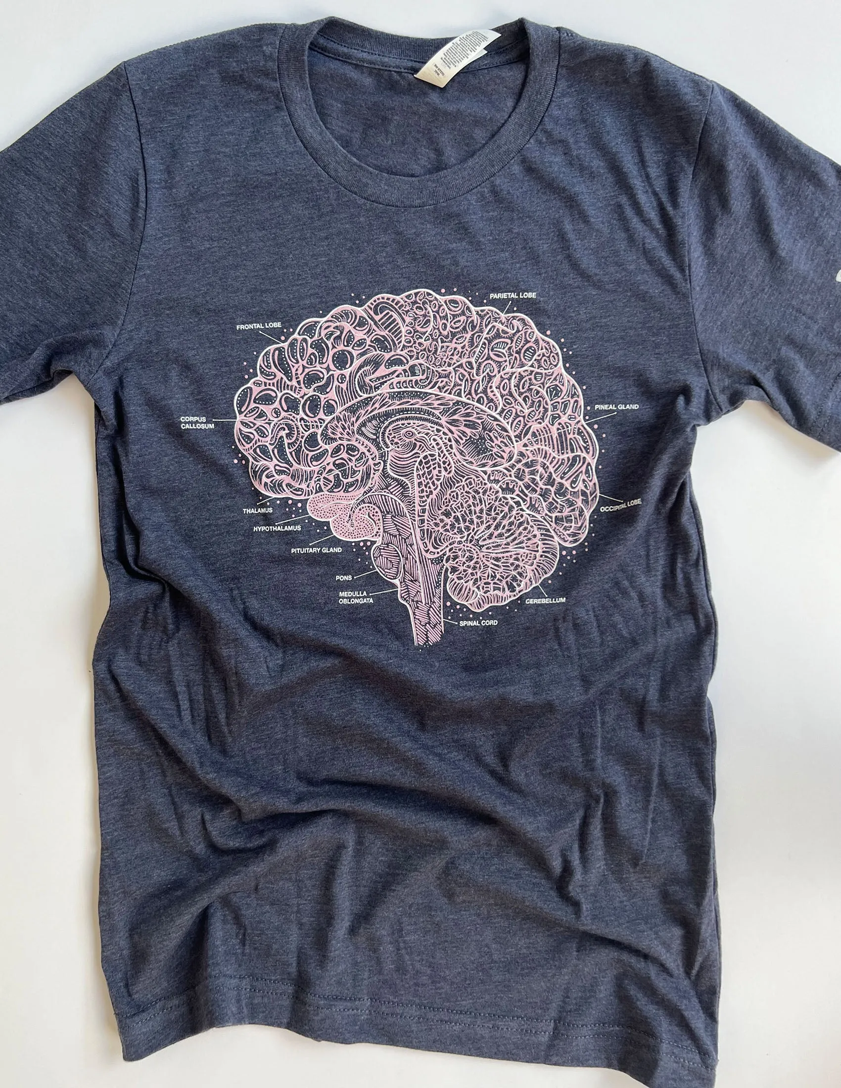 "Be Kind To Your Mind" Anatomical Brain Unisex T.Shirt