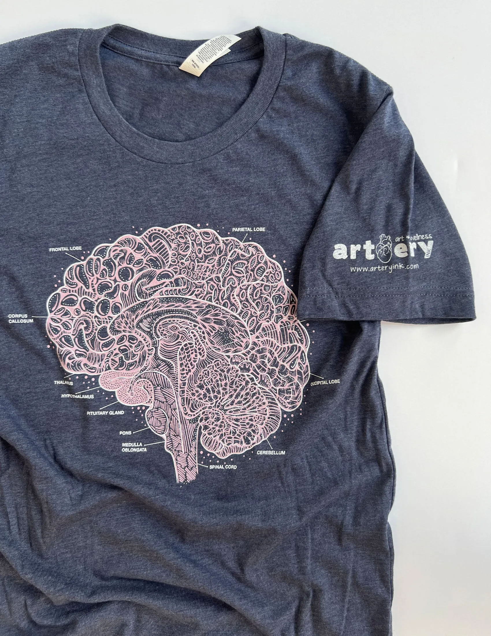 "Be Kind To Your Mind" Anatomical Brain Unisex T.Shirt