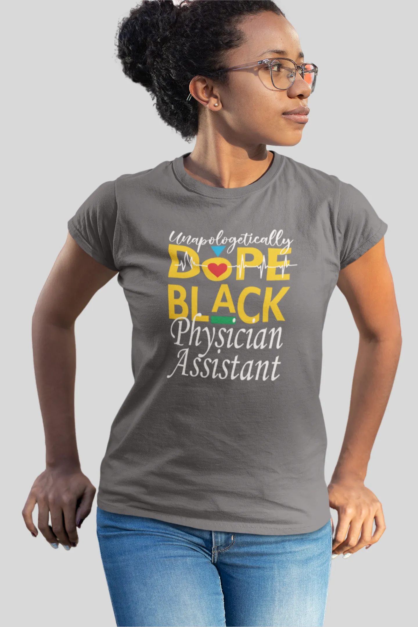 "Unapologetically Dope Black PA" Women's Fitted Tee