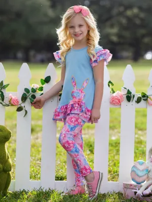 Radiant Roses Floral Bunny Legging Set