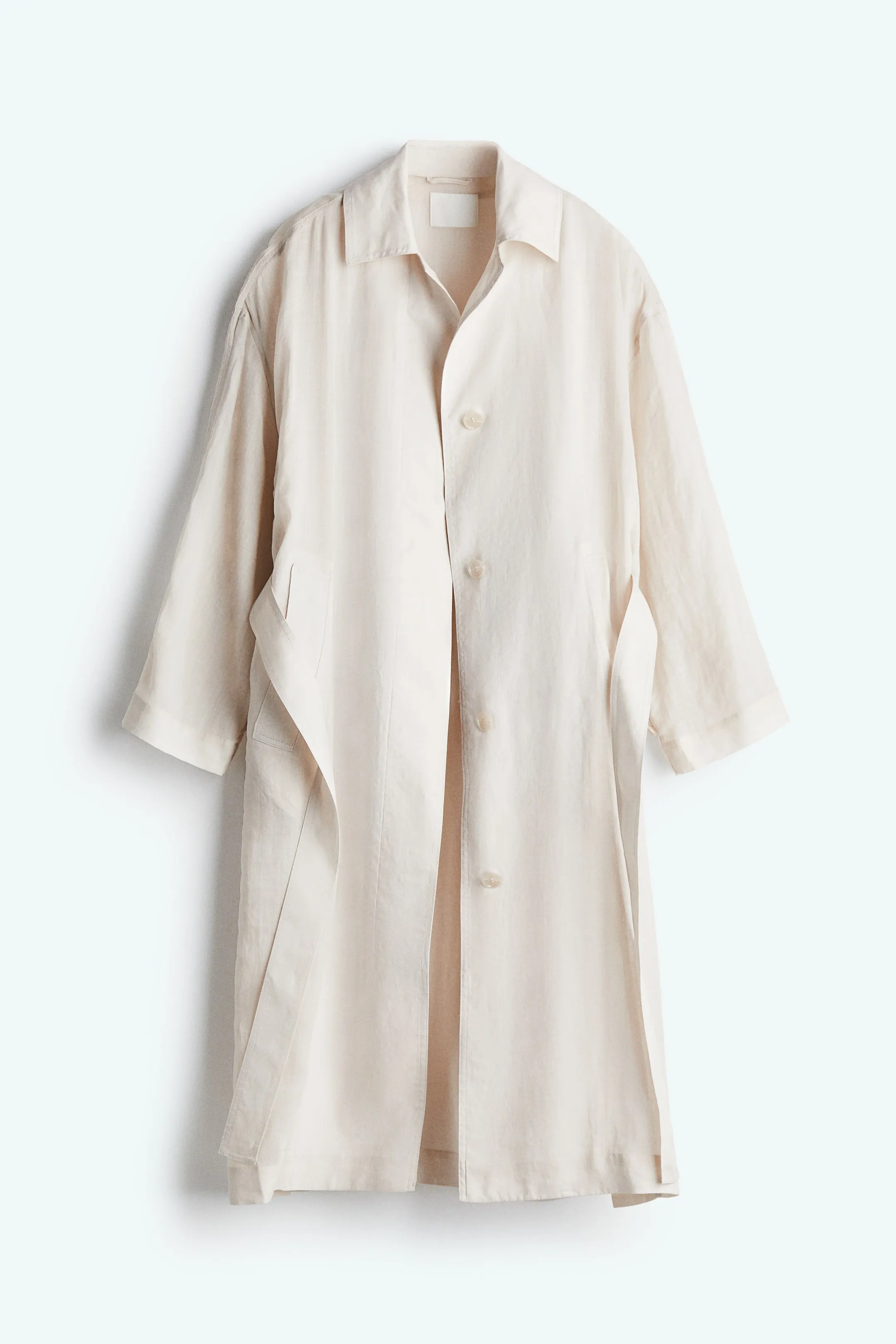 Ramie trench coat