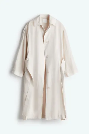 Ramie trench coat