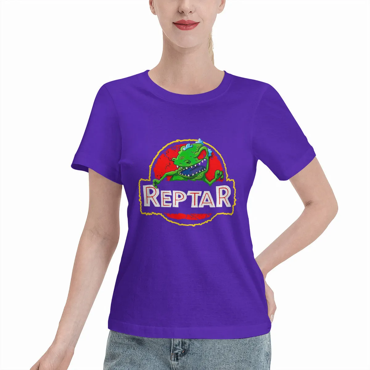 Reptar Jurassic Park Logo Women's T-Shirt