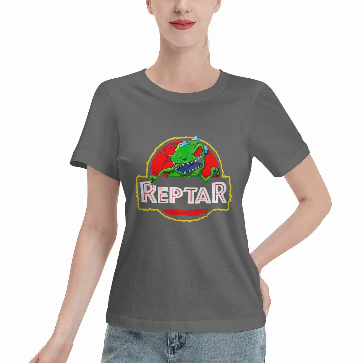 Reptar Jurassic Park Logo Women's T-Shirt