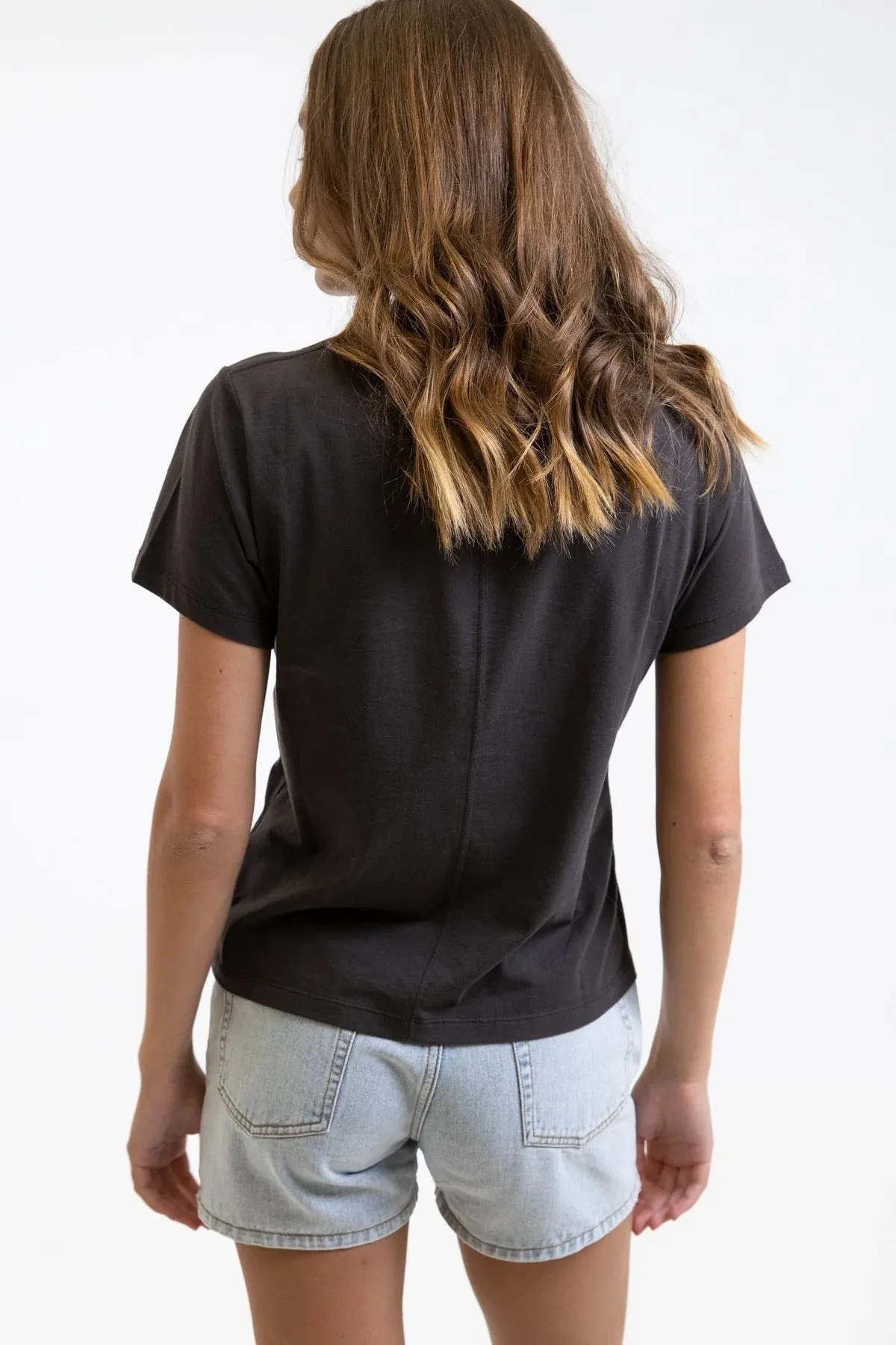 RHYTHM CLASSIC BOYFRIEND TEE - BLACK