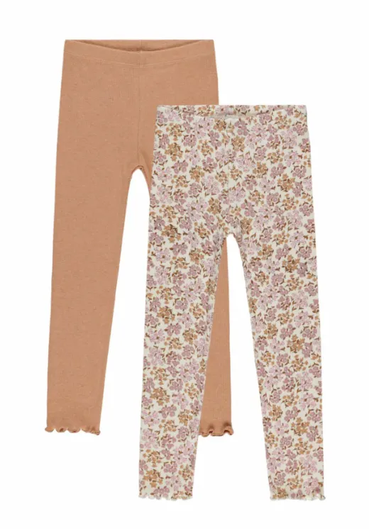 Ribbed Leggings | Grapefruit