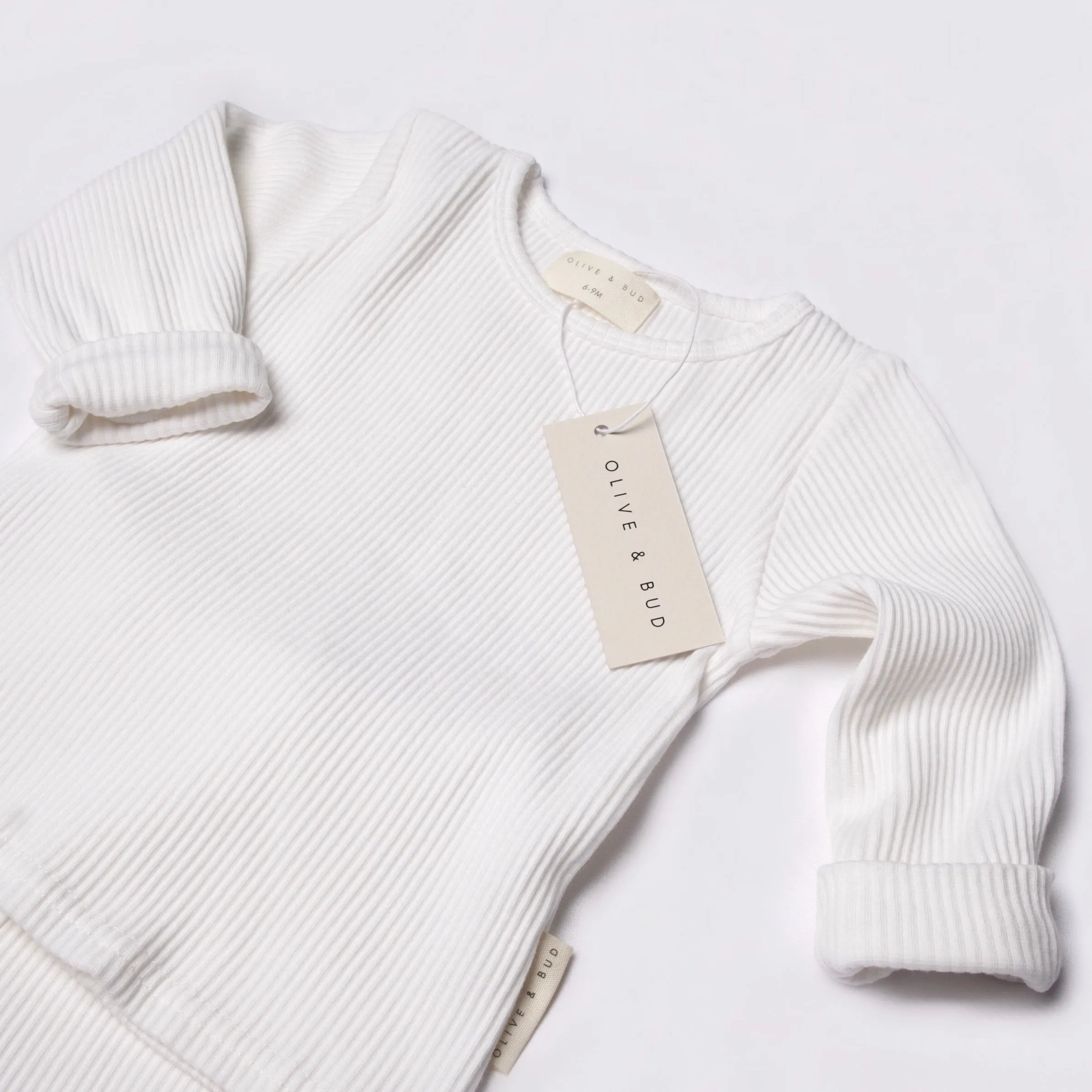 Ribbed Long Two-Piece Set - Oyster