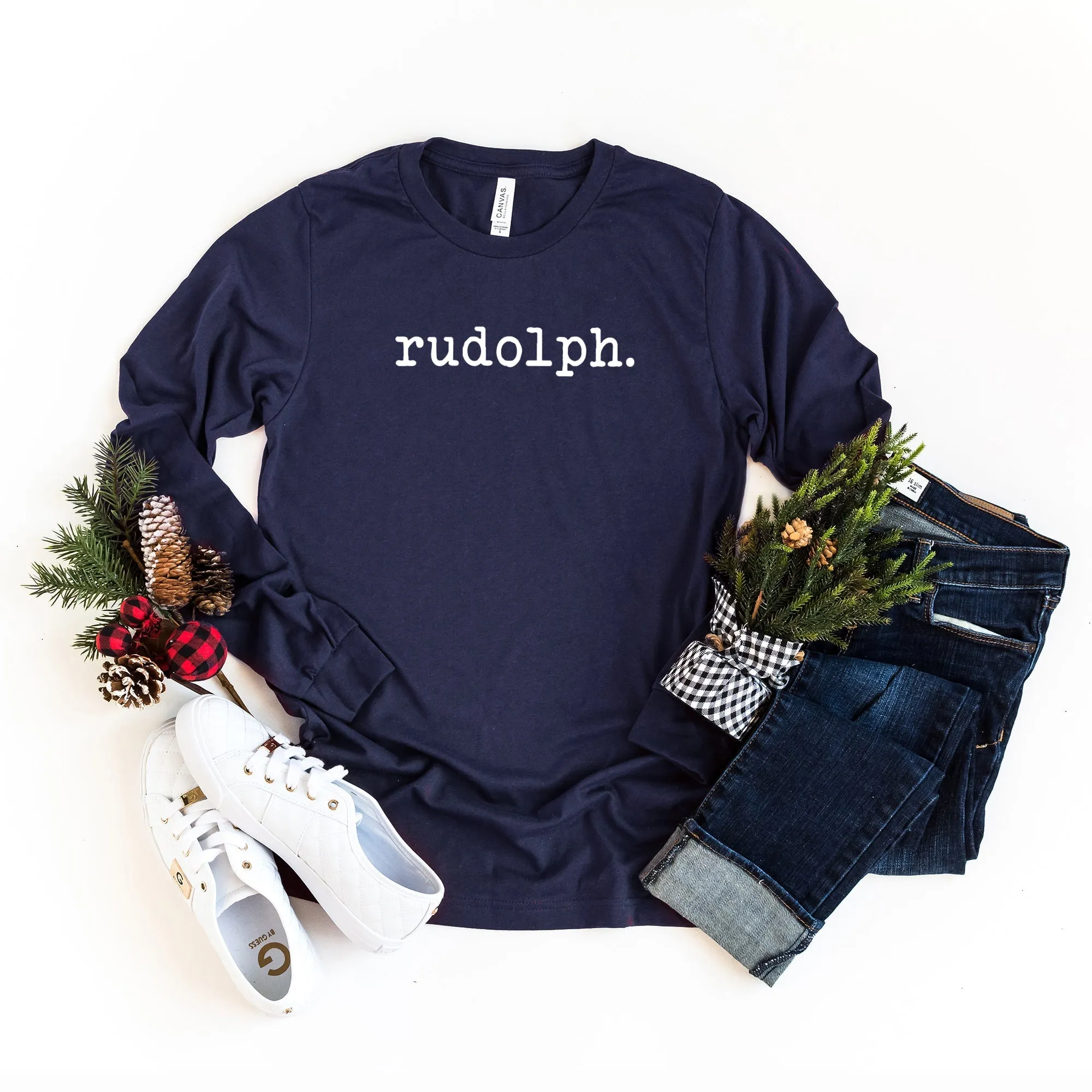 Rudolph - Typewriter | Long Sleeve Crew Neck