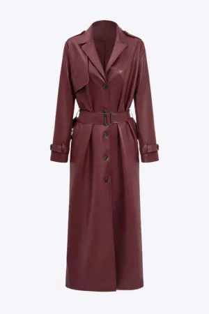 Ruth - Stylish Solid Color Woman's Belted Coat