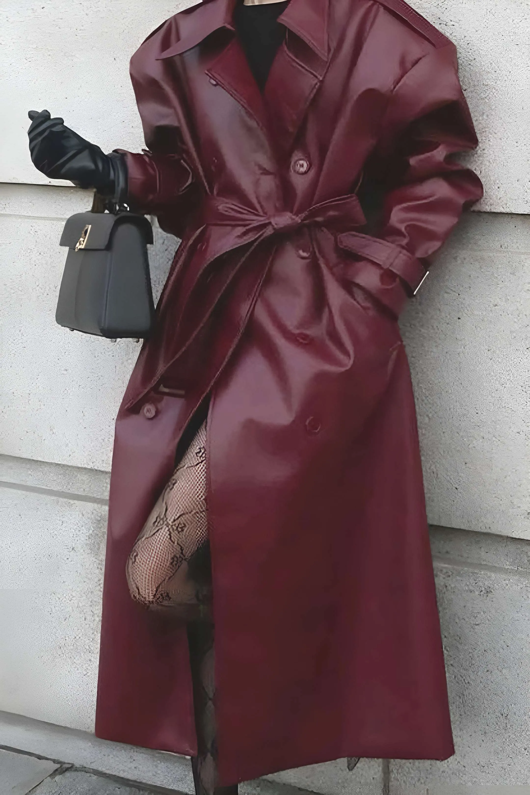 Ruth - Stylish Solid Color Woman's Belted Coat