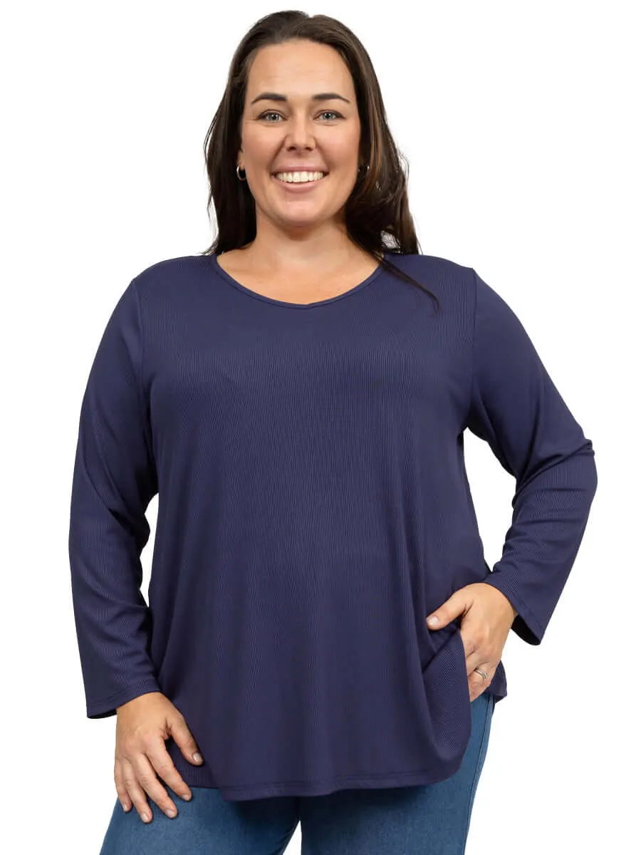 SAMPLE ONLY - Matilda Top - Navy