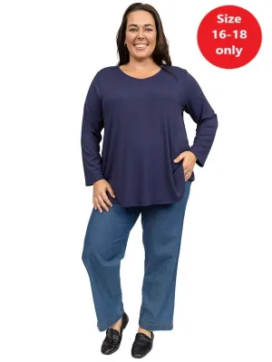 SAMPLE ONLY - Matilda Top - Navy