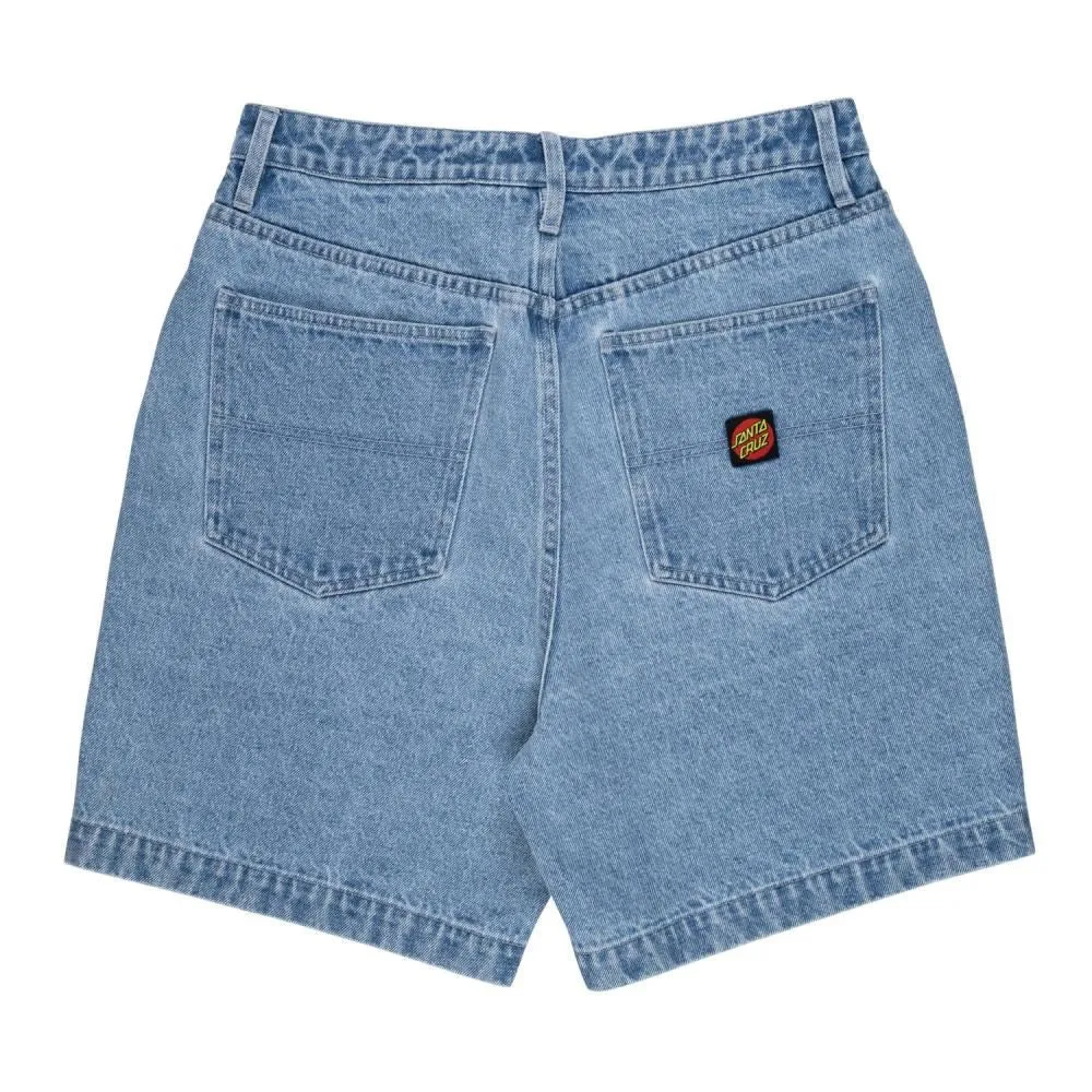 Santa Cruz Womens Shorts Daybreak - Light Blue Denim