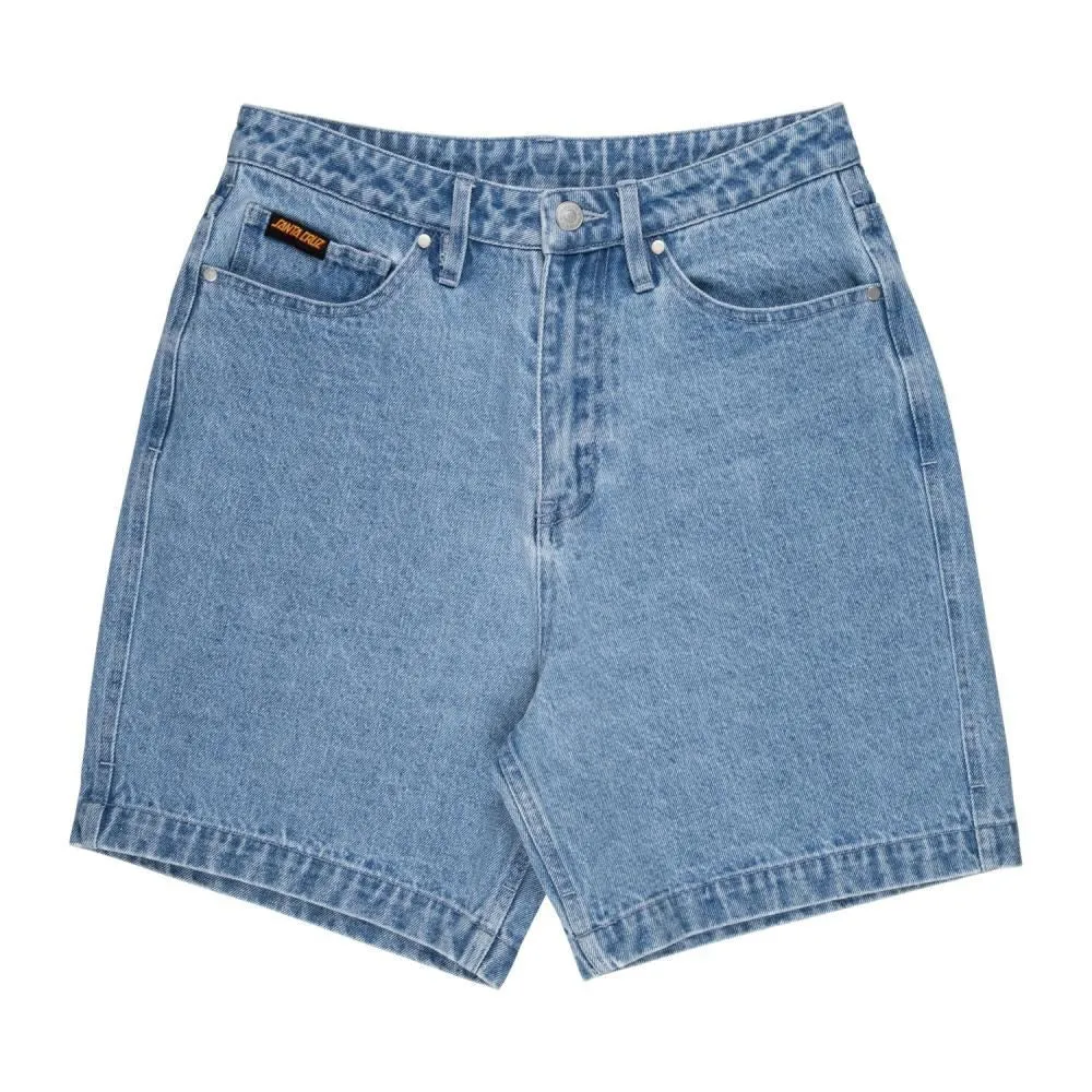 Santa Cruz Womens Shorts Daybreak - Light Blue Denim