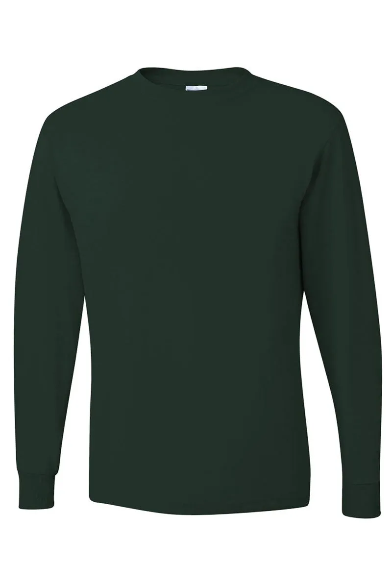 Santa Highland Cow Unisex Dri-Power Long-Sleeve 50/50 Tee