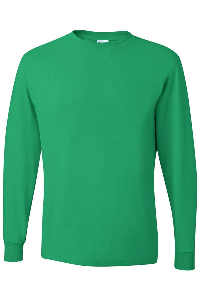 Santa Highland Cow Unisex Dri-Power Long-Sleeve 50/50 Tee