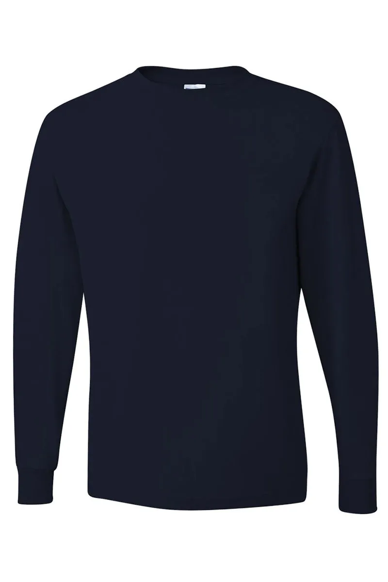 Santa Highland Cow Unisex Dri-Power Long-Sleeve 50/50 Tee
