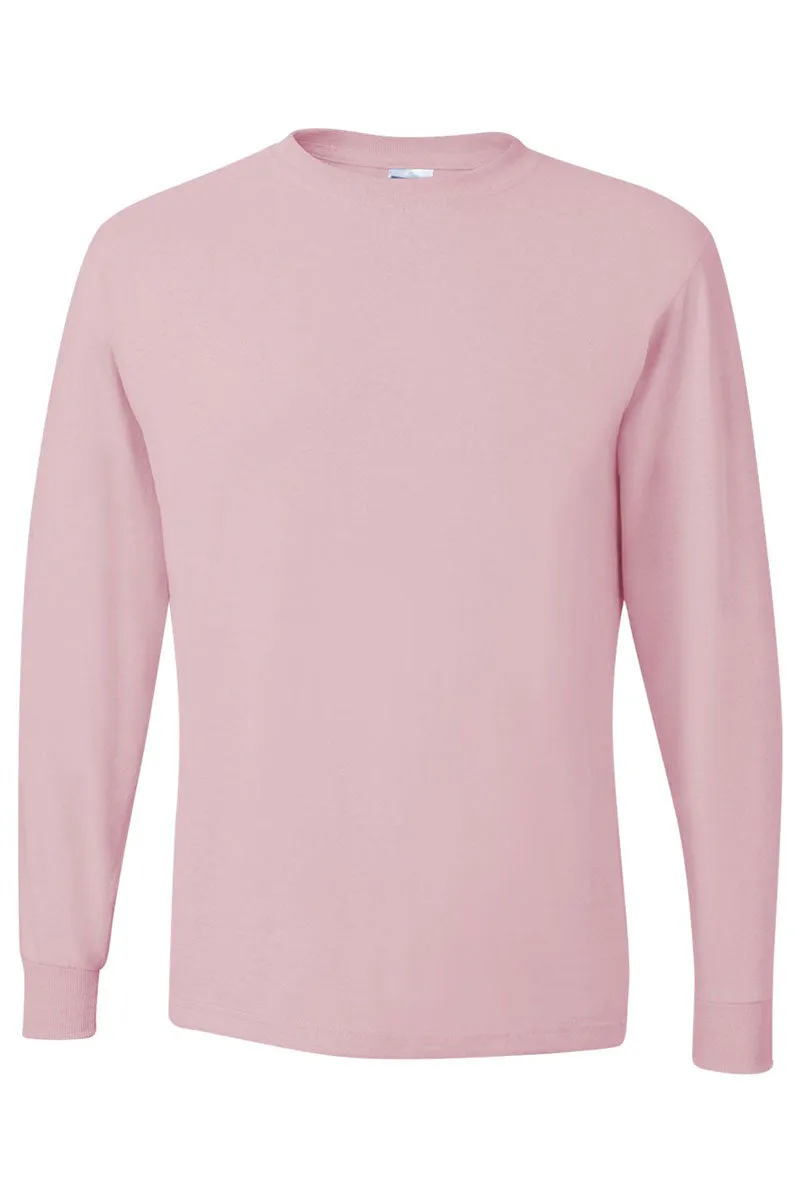 Santa Highland Cow Unisex Dri-Power Long-Sleeve 50/50 Tee