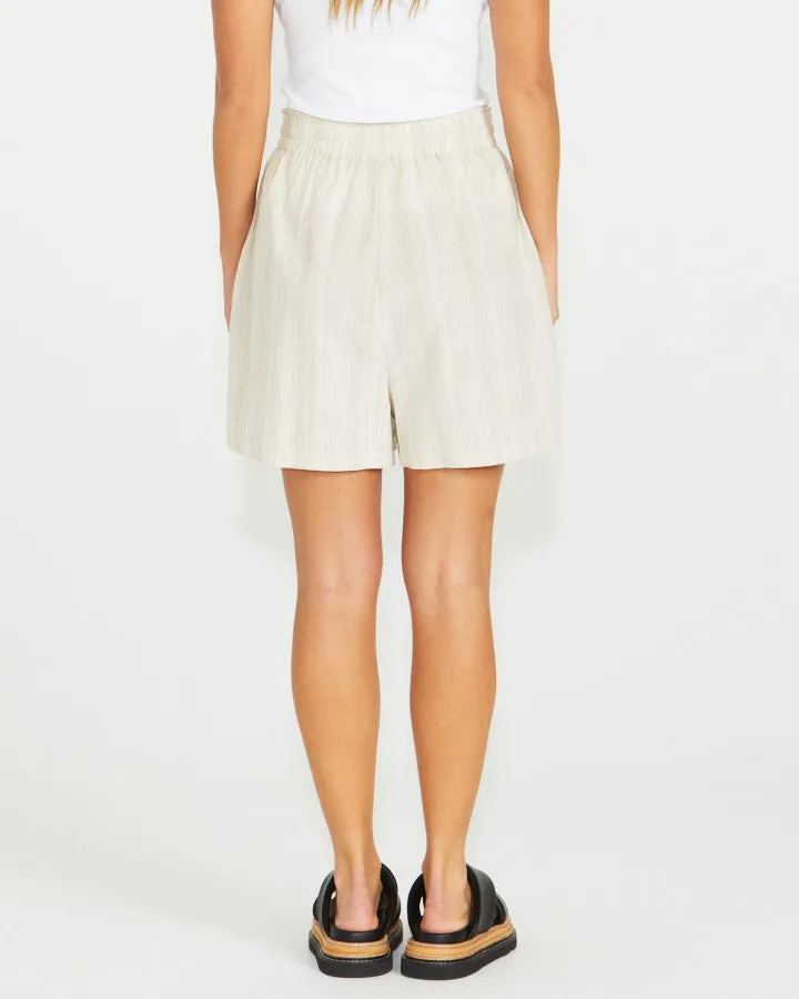 Sass Odell Shorts - Natural Stripe