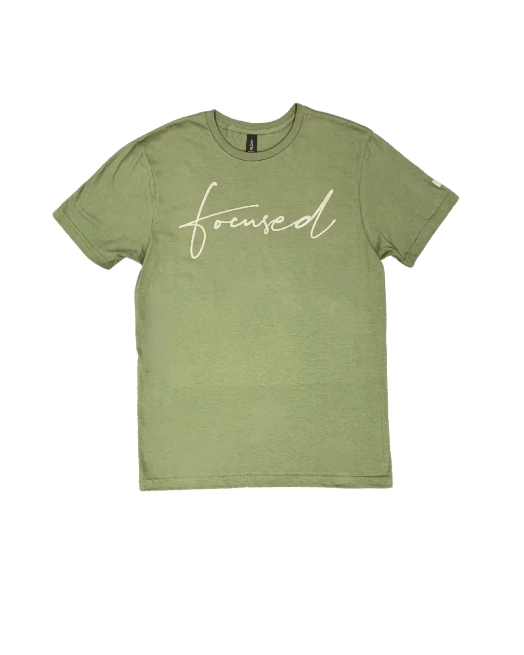 Script Focused Tees Sage