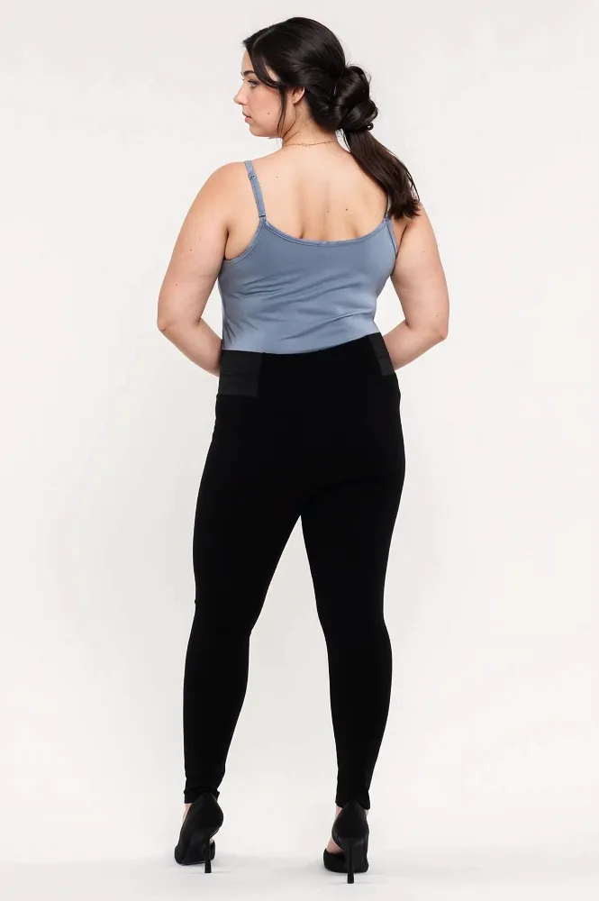 Sculpted Comfort Skinny Leggings - Black