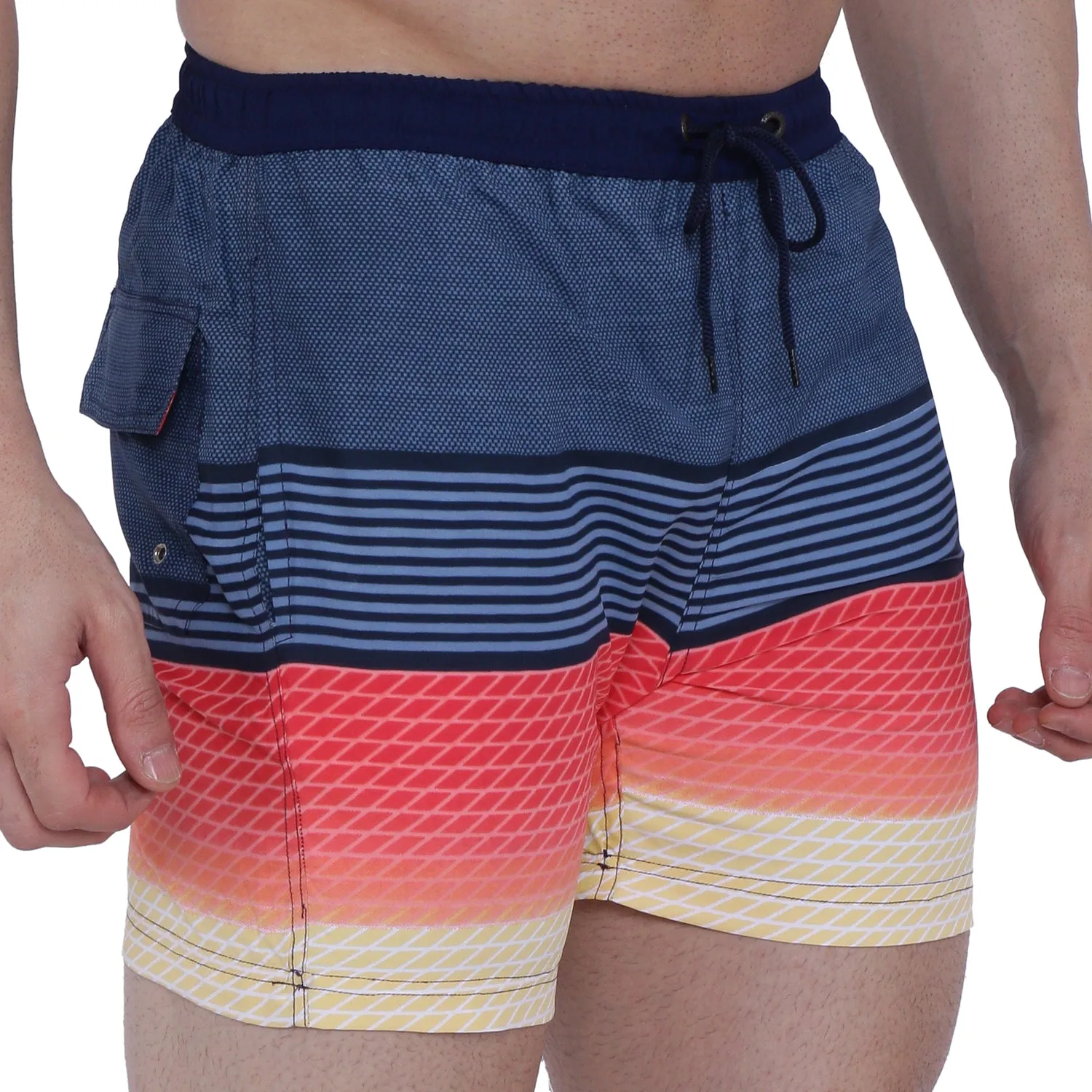 Semantic Designer Microfiber Swimshorts - Printed Gradient