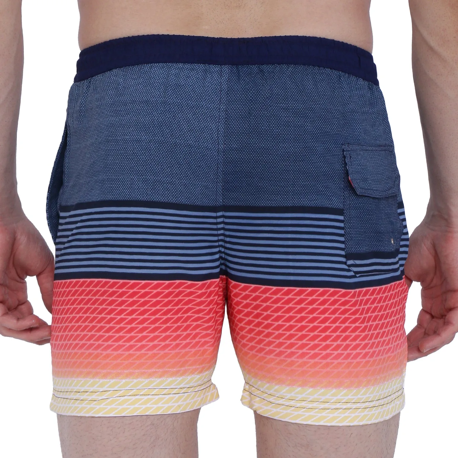 Semantic Designer Microfiber Swimshorts - Printed Gradient
