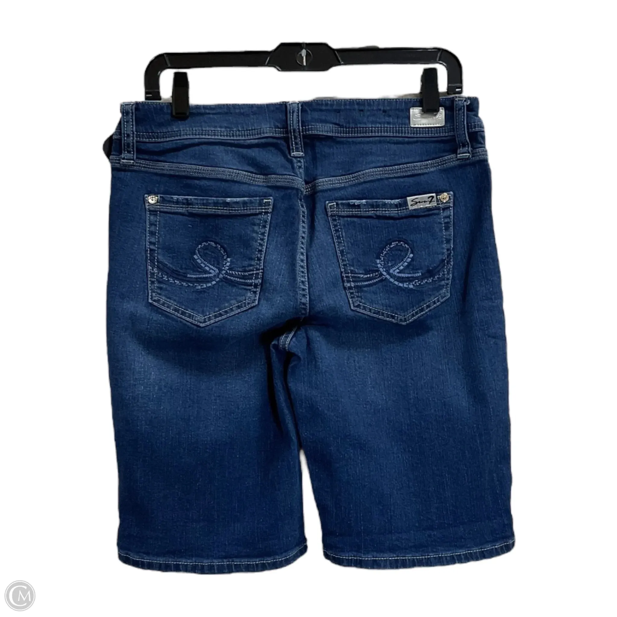 Shorts By Seven 7 In Blue Denim, Size: 8